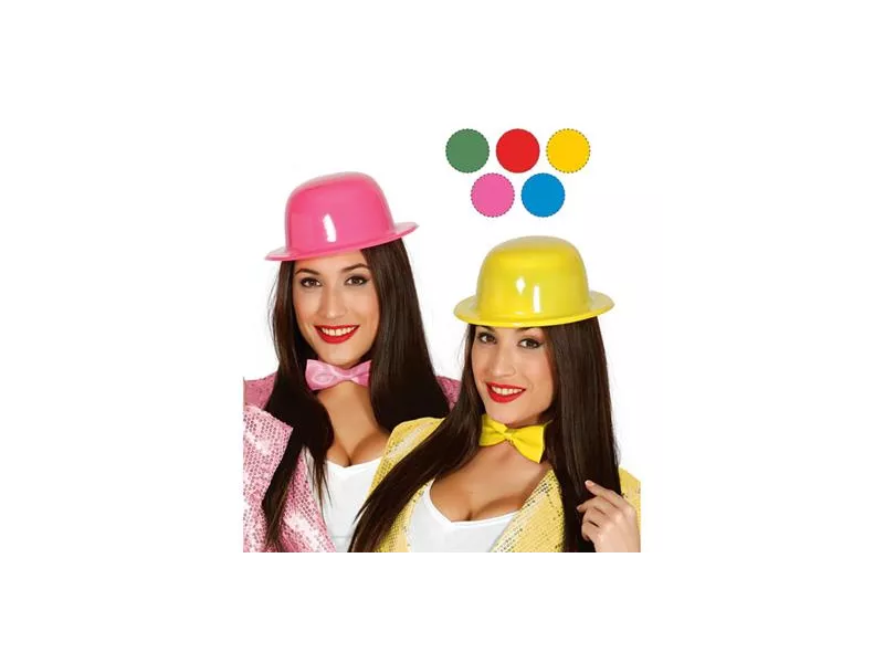 Cappello a Bombetta in Plastica (Neon)