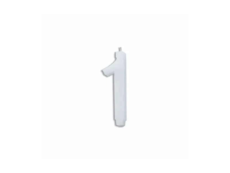Candela per Torta - Numero 1 (Bianco)