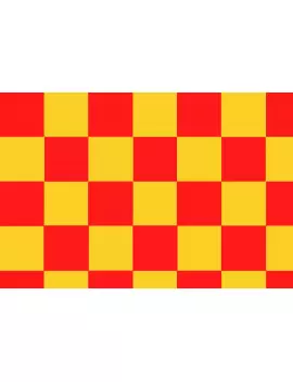 Bandiera a Scacchi - 150x90 cm (Giallo e Rosso)