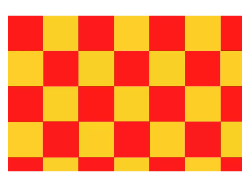 Bandiera a Scacchi - 150x90 cm (Giallo e Rosso)