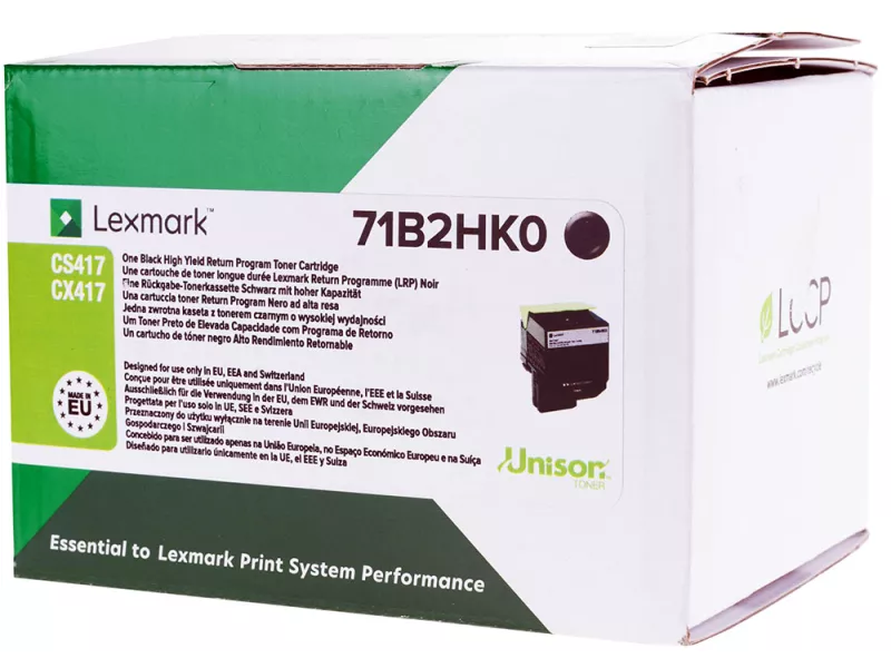 Toner Originale Lexmark 71B2HK0 (Nero 6000 pagine)