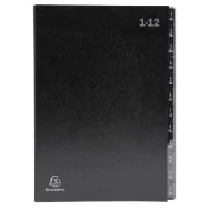 Classificatori Ordonator Exacompta - Tasti Numerici 1-12 - 57012E (Nero)