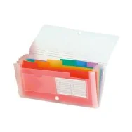 Classificatore Valigetta Crystal Exacompta - 7 Scomparti - 55398E (Cristallo Rigato)