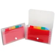 Classificatore Valigetta Crystal Exacompta - 6 Scomparti - 55498E (Cristallo Rigato)