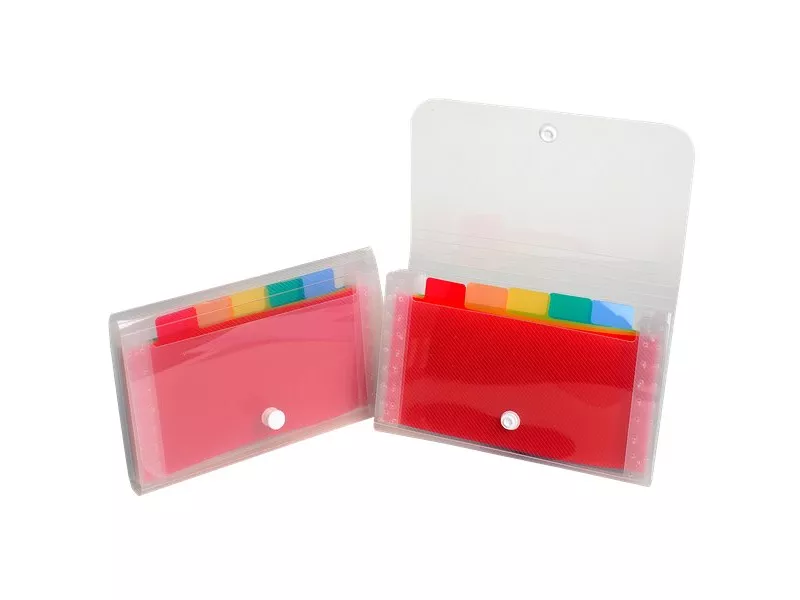 Classificatore Valigetta Crystal Exacompta - 6 Scomparti - 55498E (Cristallo Rigato)
