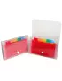 Classificatore Valigetta Crystal Exacompta - 6 Scomparti - 55498E (Cristallo Rigato)