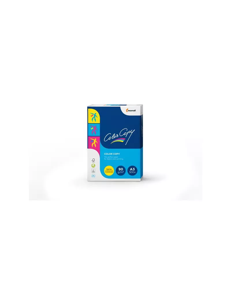 Carta Color Copy Mondi - A3 - 90 g - COLOR90/A3 Carta Color Copy Mondi - A3 - 90 g - COLOR90/A3