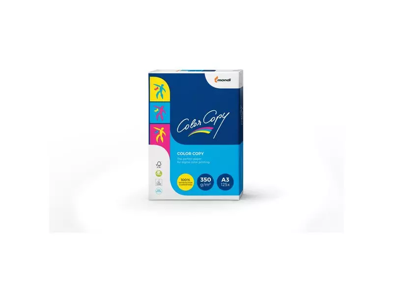 Carta Color Copy Mondi - A3 - 350 g - COLOR350/A3 (Risma 125) Carta Color Copy Mondi - A3 - 350 g - COLOR350/A3 (Risma 125)