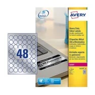 Etichette in PL Permanente Avery - Laser - 99,1x42,3 mm - L6107-20 (Giallo Conf. 20)