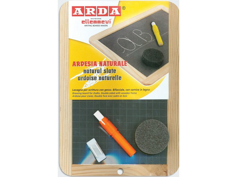 Lavagna in Ardesia Naturale Arda - 18x26 cm - 870CA Lavagna in Ardesia Naturale Arda - 18x26 cm - 870CA