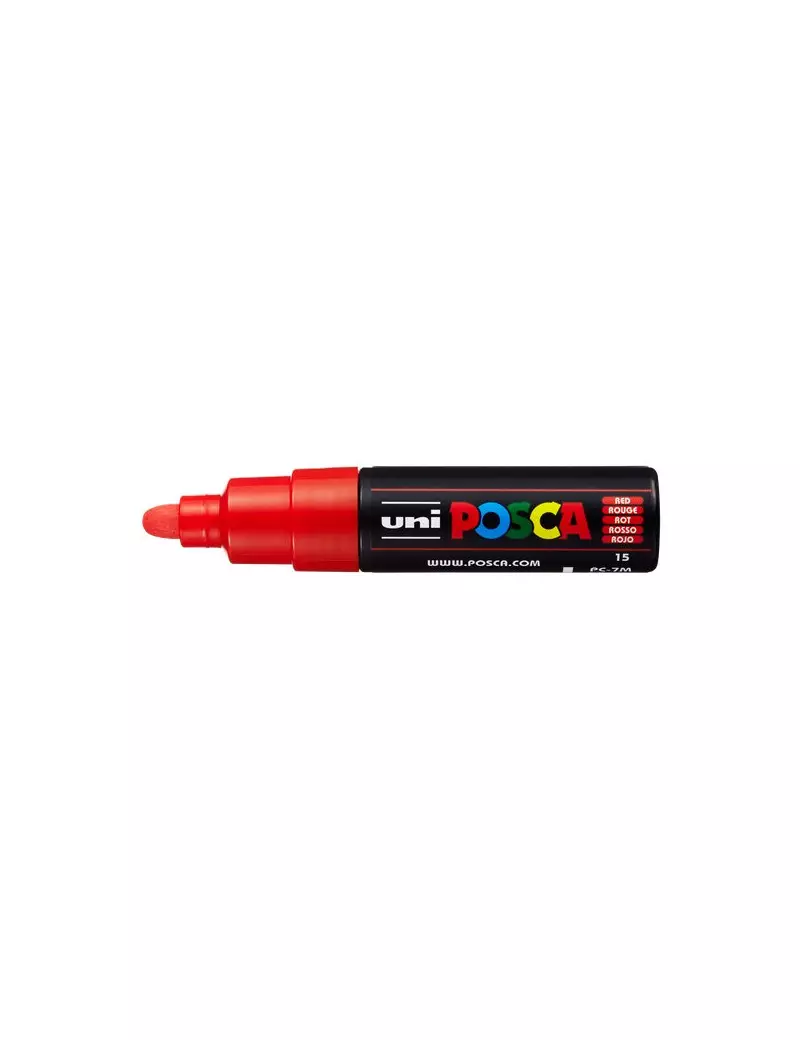 Marcatore Uni Posca a Tempera Uni-Ball - Tonda - 4,5-5,5 mm - M PC7M R (Rosso Conf. 6) Marcatore Uni Posca a Tempera Uni-Ball - Tonda - 4,5-5,5 mm - M PC7M R (Rosso Conf. 6)