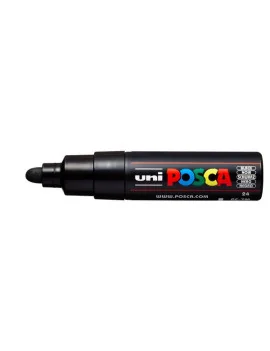 Marcatore Uni Posca a Tempera Uni-Ball - Tonda - 4,5-5,5 mm - M PC7M N (Nero Conf. 6)