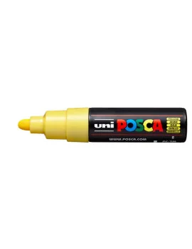 Marcatore Uni Posca a Tempera Uni-Ball - Tonda - 4,5-5,5 mm - M PC7M G (Giallo Conf. 6)
