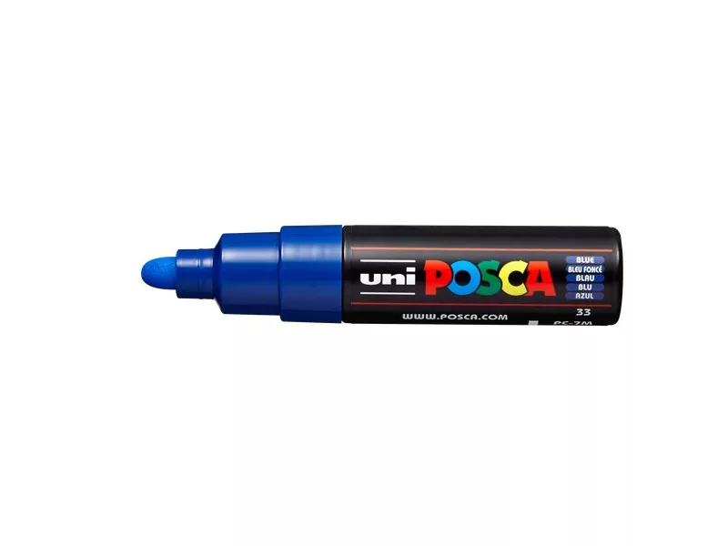 Marcatore Uni Posca a Tempera Uni-Ball - Tonda - 4,5-5,5 mm - M PC7M B (Blu Conf. 6) Marcatore Uni Posca a Tempera Uni-Ball - Tonda - 4,5-5,5 mm - M PC7M B (Blu Conf. 6)