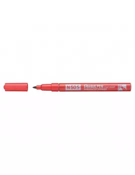 Marcatore Permanente N50S Pentel - Tonda - 1 mm - N50S-B (Rosso)