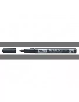 Marcatore Permanente N50S Pentel - Tonda - 1 mm - N50S-A (Nero)