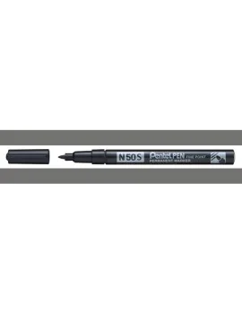 Marcatore Permanente N50S Pentel - Tonda - 1 mm - N50S-A (Nero)