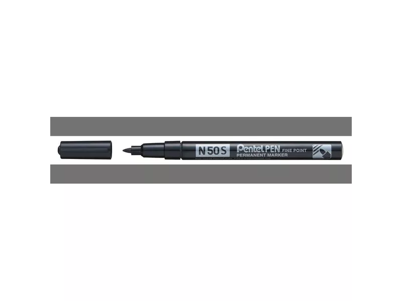 Marcatore Permanente N50S Pentel - Tonda - 1 mm - N50S-A (Nero) Marcatore Permanente N50S Pentel - Tonda - 1 mm - N50S-A (Nero)