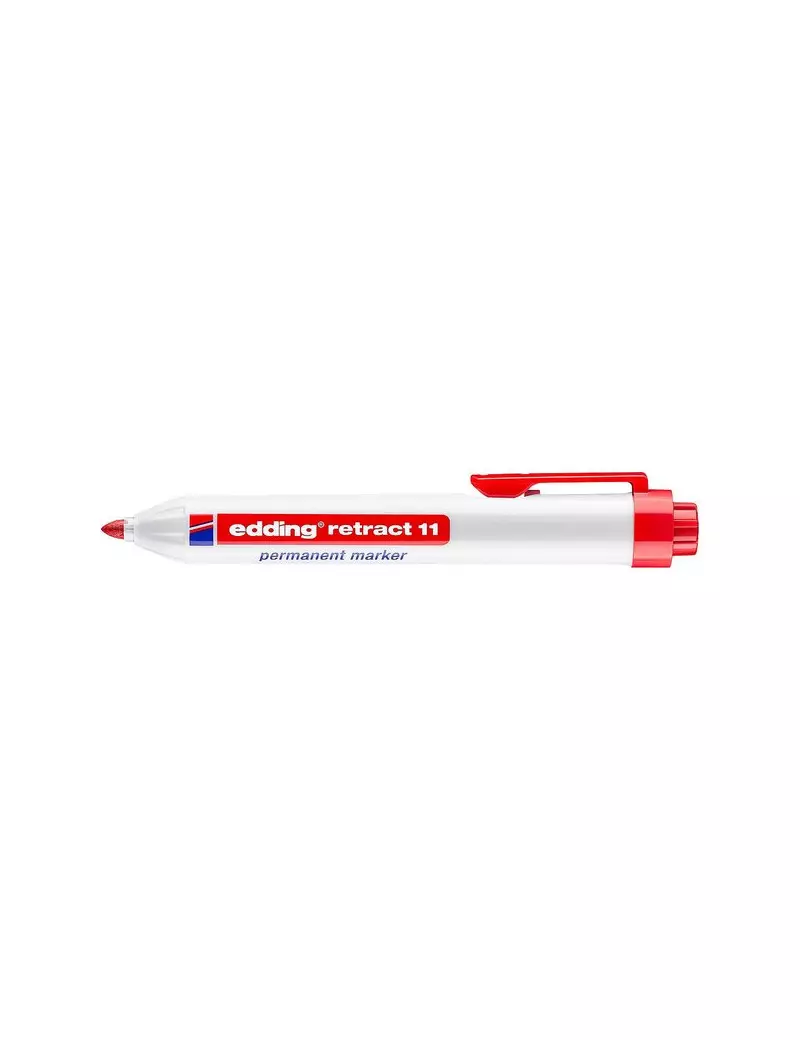 Marcatore a Scatto e-11 Edding - Tonda - 1,5-3 mm -4-11002 (Rosso)