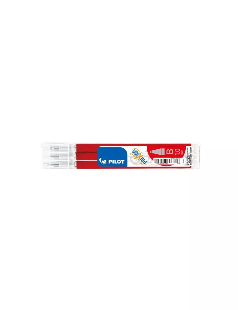 Refill Penna Frixion Ball e Clicker Pilot - 1 mm - 006677 (Rosso Conf. 3)