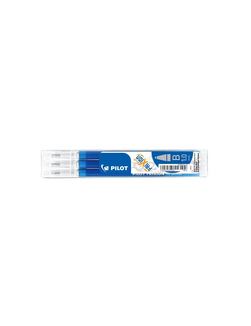 Refill Penna Frixion Ball e Clicker Pilot - 1 mm - 006676 (Blu Conf. 3)