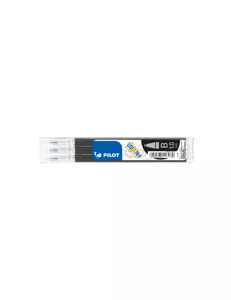 Refill Penna Frixion Ball e Clicker Pilot - 1 mm - 006675 (Nero Conf. 3)