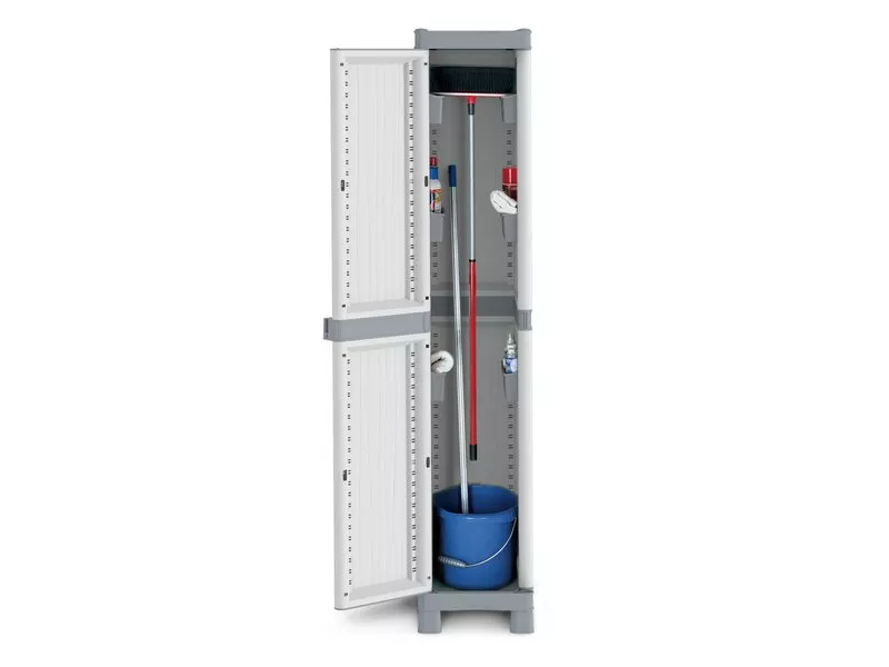 Armadio 6 Vaschette Terry Store Age - 35x43,8x181,8 cm - 1002567 (Grigio) Armadio 6 Vaschette Terry Store Age - 35x43,8x181,8 cm - 1002567 (Grigio)