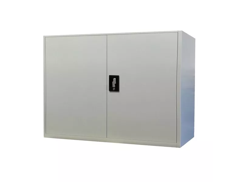 Armadio Basso con Ante Battenti Bertesi - 1 Ripiano - 100x45x100 cm - BB100 G (Grigio)