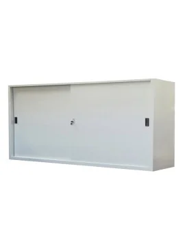 Armadio Ante Scorrevoli Basso Bertesi - 2 Ripiani - 180x45x90 cm - SB 180 (Grigio)