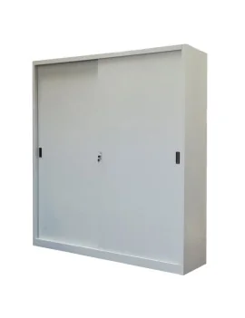 Armadio Ante Scorrevoli Alto Bertesi - 8 Ripiani - 180x45x200 cm - SA 180 (Grigio)