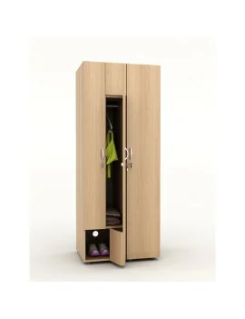 Guardaroba in Melaminico Artexport - 2 Ante - 40x52x185 cm - 2623-4 (Noce Chiaro)