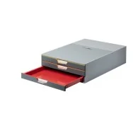 Cassettiera da Scrivania Varicolor 3 Durable - 28x35,6x9,5 cm - 3 Cassetti - 7603-27 (Multicolore)