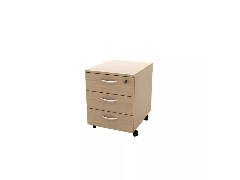 Cassettiera 3 Cassetti su Ruote Artexport - 41x50x52,5 cm - 17020/CC/3T (Rovere)