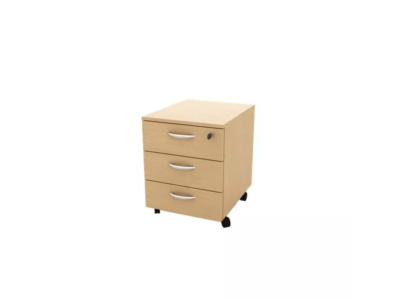 Cassettiera 3 Cassetti su Ruote Artexport - 41x50x52,5 cm - 17020/66/3T (Faggio)