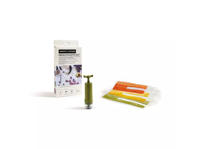 Kit Frescovuoto Frigo Perfetto - 8 Buste + Pompetta - 29000