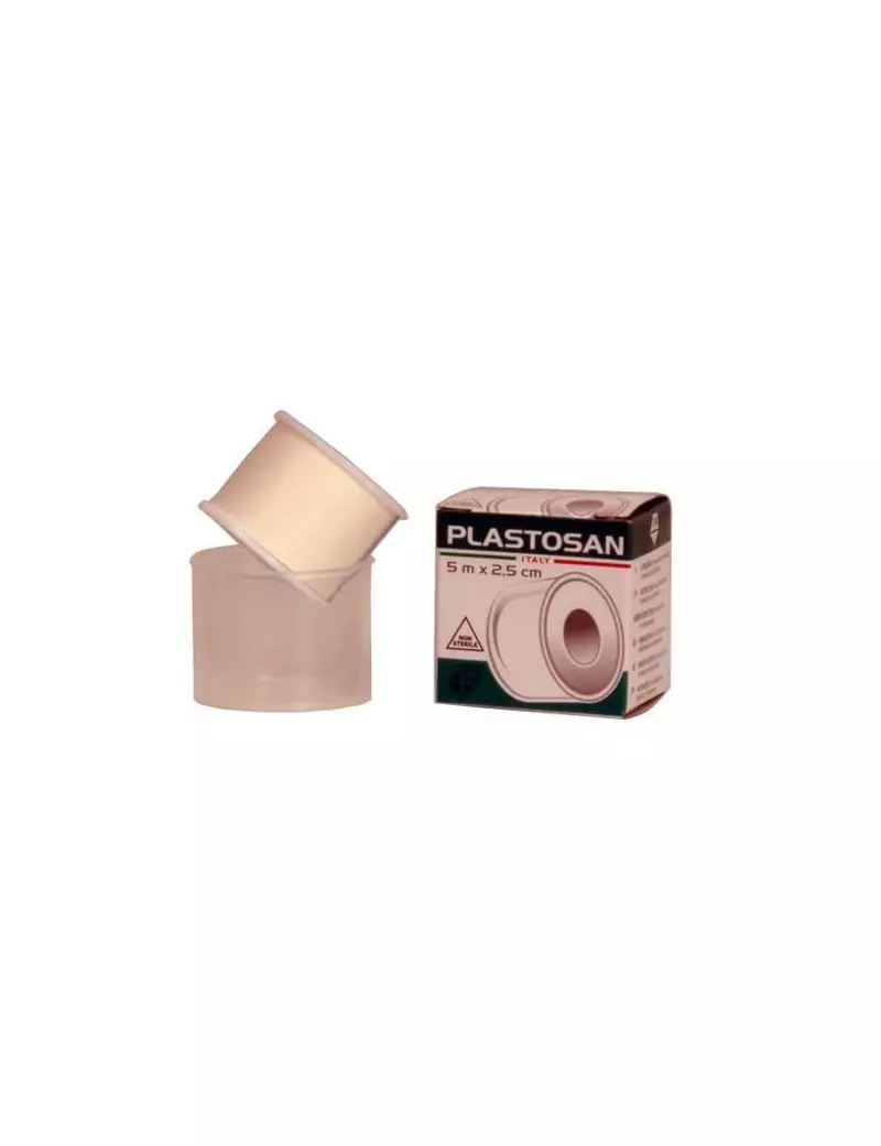 Rocchetto Cerotto Plastosan PVS - 2,5 cm x 5 m - CER231 Rocchetto Cerotto Plastosan PVS - 2,5 cm x 5 m - CER231