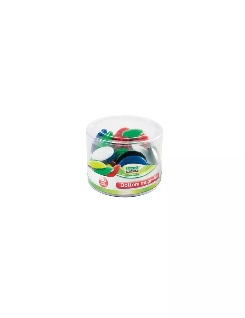 Bottoni Magnetici Lebez - 40 mm - 2142 (Assortiti Conf. 10) Bottoni Magnetici Lebez - 40 mm - 2142 (Assortiti Conf. 10)