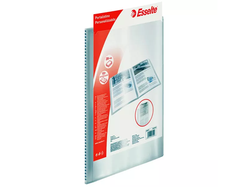 Portalistino Personalizzabile in PPL Esselte - 22x30 cm - 100 Buste - 395471040 (Trasparente) Portalistino Personalizzabile in PPL Esselte - 22x30 cm - 100 Buste - 395471040 (Trasparente)