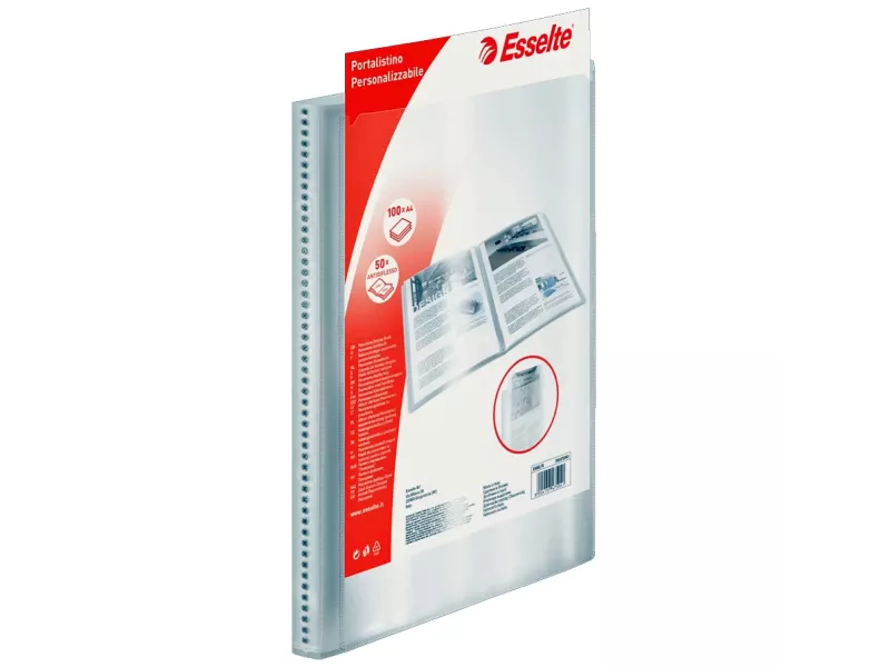 Portalistino Personalizzabile in PPL Esselte - 22x30 cm - 50 Buste - 395475040 (Trasparente)