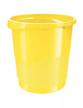 Cestino Gettacarte Europost Esselte - 14 Litri - 28,5x25,8x32,2 cm - 623946 (Giallo)