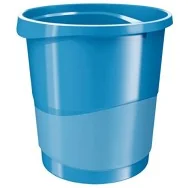 Cestino Gettacarte Europost Esselte - 14 Litri - 28,5x25,8x32,2 cm - 623948 (Blu)