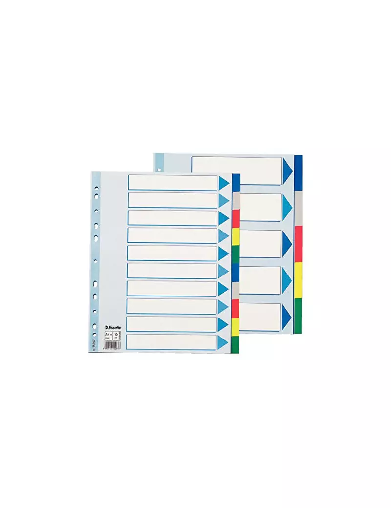 Intercalare Neutro in PPL Esselte - A4 Maxi - 5 Tasti - 152660 (Multicolore)