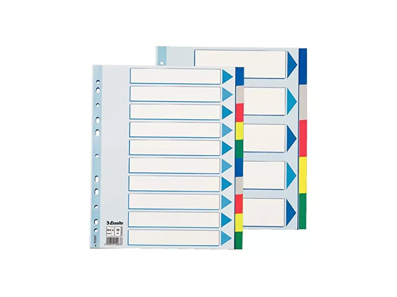 Rubrica Numerica in Mylar Esselte - A4 Maxi - 10 Tasti - 15267 (Multicolore) Rubrica Numerica in Mylar Esselte - A4 Maxi - 10 Tasti - 15267 (Multicolore)