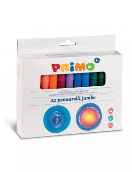 Pennarelli Jumbo Primo - Punta Maxi - 604JUMBO24 (Assortiti Conf. 24)