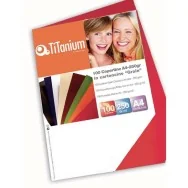 Copertine in Cartoncino per Rilegatura Titanium - A4 Goffrata - PB250-12T (Rosso Conf. 100)