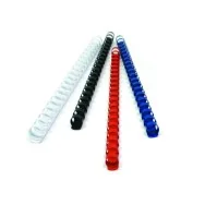 Dorsi Plastici 21 Anelli Titanium - 10 mm - 55 Fogli - PB410-01T (Bianco Conf. 100)