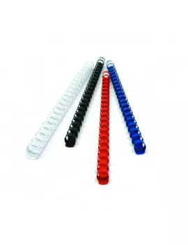 Dorsini Spiralati Plastici Titanium - 6 mm - 20 Fogli - PB406-04T (Blu Conf. 100)