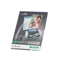 Pouches per Plastificatrici iLAM UDT Leitz - A4 Lucida - 80 micron - 74780000 (Trasparente Conf. 100)
