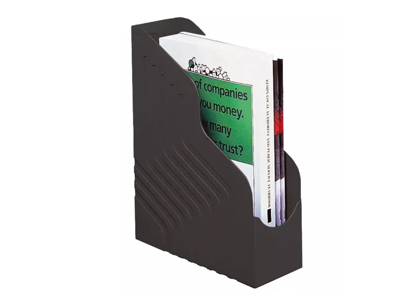 Portariviste Magazine Rack Jumbo Rexel - 10x25x32 cm - 00049110 (Nero)