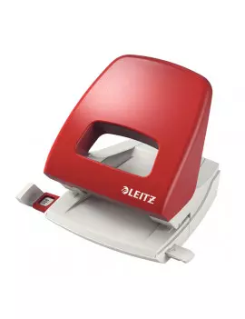 Perforatore a 2 Fori 5005 Metal Rim Leitz - 25 Fogli - 50050325 (Rosso)